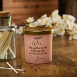 Beautiful Pink Personalised Soulmate Sentiment Jar Candle Gift For Her - thumbnail 2