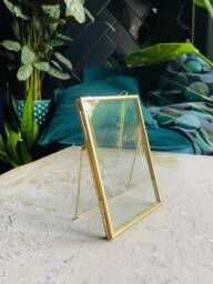 2In1 Gold Picture Frames - Handmade Butterfly Frames Catch Memories Home Decoration Frame For Leaves Hanging Or Standing