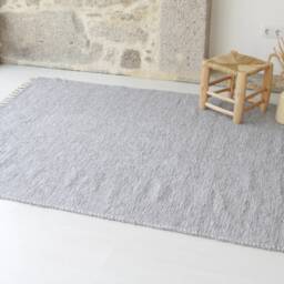Large Gray Rug 140x200 cm, Living Room Rug, Area Kids Bedroom Machine Washable Sustainable Scandinavian - thumbnail 2