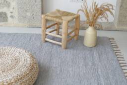 Large Gray Rug 140x200 cm, Living Room Rug, Area Kids Bedroom Machine Washable Sustainable Scandinavian - thumbnail 1