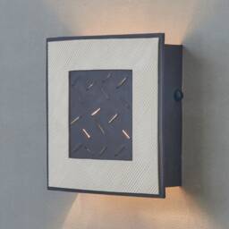 Artistic Black & White Ceramic Wall Sconce Modern Up Down Light - thumbnail 4