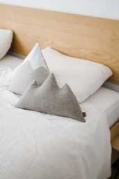 Little Mount Triglav Pillow Handmade Recycled Felt Mountain Cushion - Midi Size - thumbnail 1