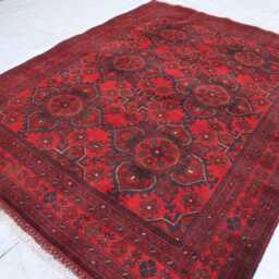 5x7 Ft Afghan Handmade Bukhara Geometric Genuine Rug, Khal Mohammedi Area Turkmen Oriental Living Room D??cor Carpet - thumbnail 3