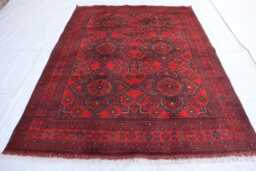5x7 Ft Afghan Handmade Bukhara Geometric Genuine Rug, Khal Mohammedi Area Turkmen Oriental Living Room D??cor Carpet - thumbnail 1