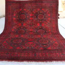 5x7 Ft Afghan Handmade Bukhara Geometric Genuine Rug, Khal Mohammedi Area Turkmen Oriental Living Room D??cor Carpet - thumbnail 4