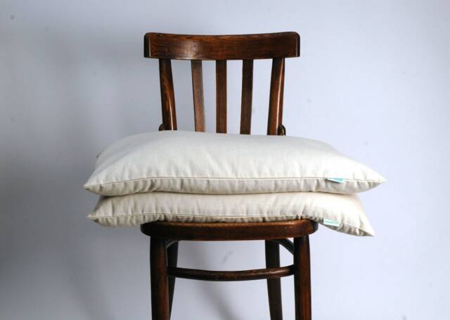standart Size White Cotton Buckwheat Pillow Neck 16'x24'/40x60cm Zero Waste Ortopedic Buckwheat Pilow - image 1
