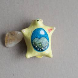 The Carefree Bear With Citrine Pocket Stone - thumbnail 2