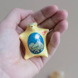 The Carefree Bear With Citrine Pocket Stone - thumbnail 3