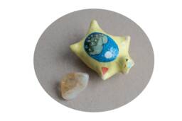 The Carefree Bear With Citrine Pocket Stone - thumbnail 1