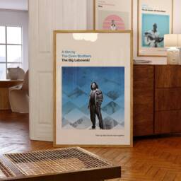 The Big Lebowski Print - Movie Poster, Retro, Mid Century Modern, Vintage Art Print, Minimalist - thumbnail 2