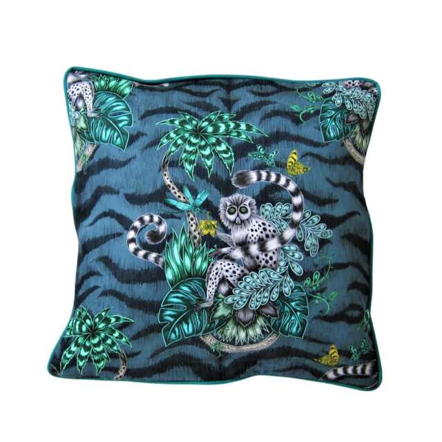 Clarke & Clarke, Lemur Satin Cotton Cushion Cover - image 1