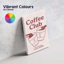 Cute Coffee Club Morning Takeaway Cups Poster Canvas Wall Art Print Decor Picture Ready To Hang - thumbnail 4