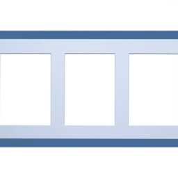 Triple Photo Frame - Petrol Blue Collage Wall Decor - thumbnail 3