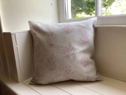 Handmade Linen Cushion Cover, Olivia Old Silk Floral Print