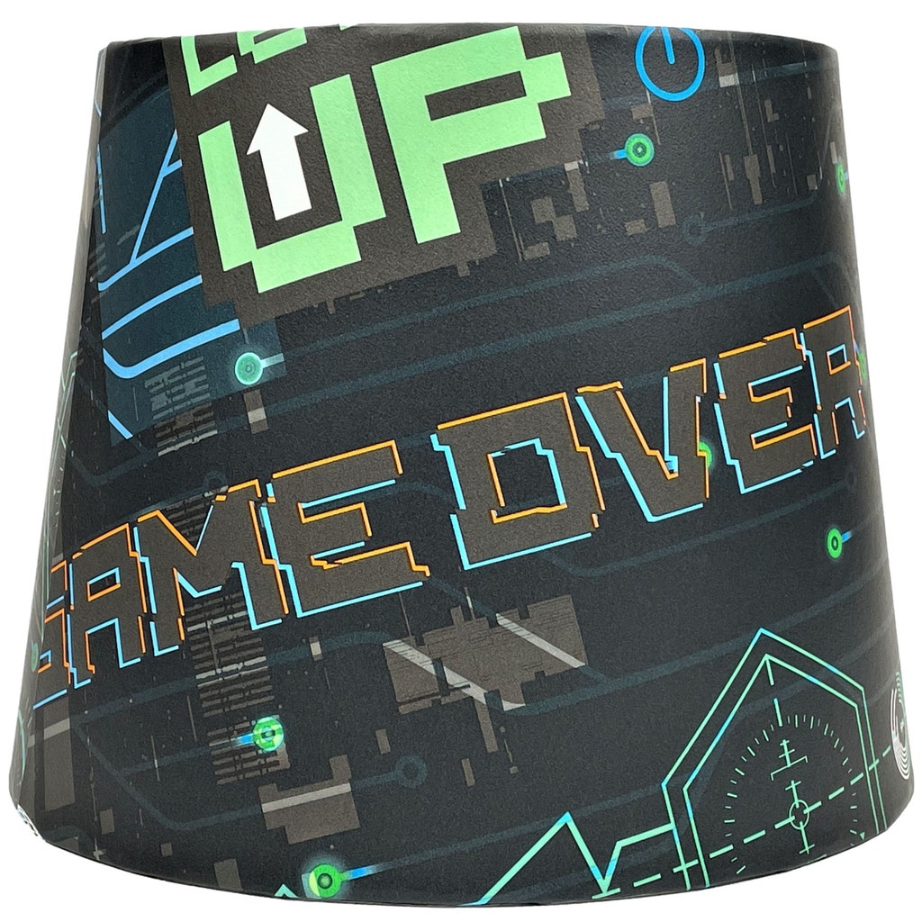 Gaming Lampshade Or Ceiling Light Shade - Boys Girls Kids Gamer Bedroom  Setup Room Accessories Gifts Items Lamps Lights by Etsy | ufurnish.com, image size:1024x1024