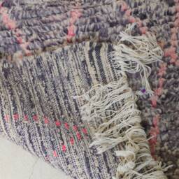 Moroccan Handmade Rug , Beni Ourain Style Morocco Wool Berber Rug, Modern Rug, Hand Woven Azilal - thumbnail 4