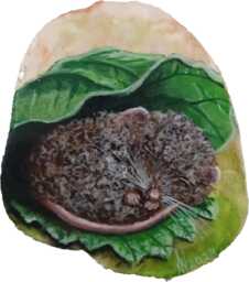 Miniature Painting Sleeping Woolmouse - thumbnail 1