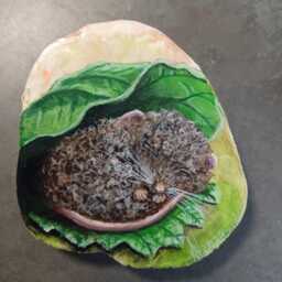 Miniature Painting Sleeping Woolmouse - thumbnail 2