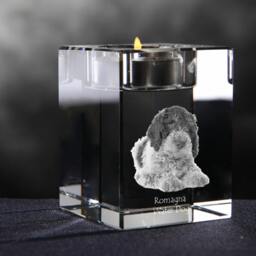 Romagna Water Dog - Crystal Candlestick With Dog, Souvenir, Decoration, Limited Edition, Collection - thumbnail 2