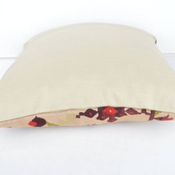 Handmade Turkish Kilim Pillow Cover, Wool Cushion - 16x16'' - thumbnail 4