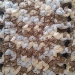 Snuggly Blue & Tan Baby Blanket - thumbnail 3