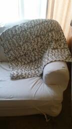 Snuggly Blue & Tan Baby Blanket - thumbnail 1