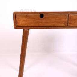 Handcrafted Mid-Century Modern Teak Writing Desk - thumbnail 3