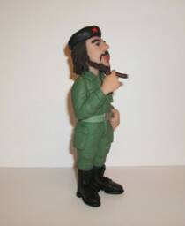 Che Guevara Figurine - Iconic Revolutionary Doll , Miniature Sculpture, Hand Made Polymer Clay Figurine, Home Decor - thumbnail 2