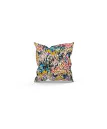 Neo-Impressionism Multicoloured Landscape Cushion, Colourful Home Decor, Handmade in UK