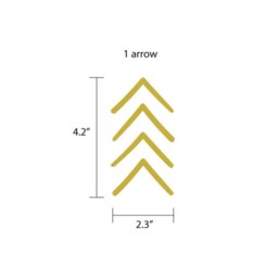 Arrows Decals, Nursery Wall Decal, Gold Geometric Baby Room Living Window Door Decals - thumbnail 3