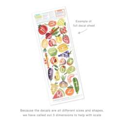 Farm Fresh Alphabet - Small Peel-And-stick Wall Decals Mej - thumbnail 4