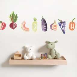 Farm Fresh Alphabet - Small Peel-And-stick Wall Decals Mej - thumbnail 2
