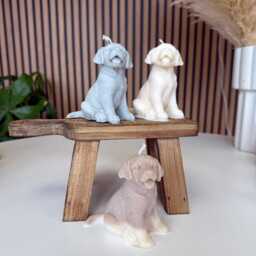 Dog Shaped Candle Gift - Handmade Pet Lovers Unique Owner Birthday Present Funny For Animal - thumbnail 3