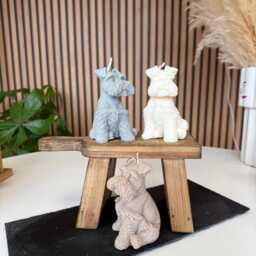 Dog Shaped Candle Gift - Handmade Pet Lovers Unique Owner Birthday Present Funny For Animal - thumbnail 2