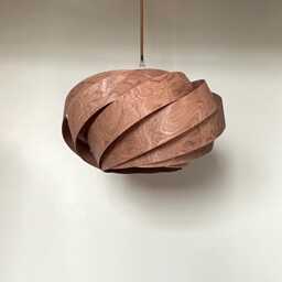 Handmade Nest Pendant Lamp-Engineered Rosewood-Wood Light-Pendant Light-Ceiling Light-Chandelier-Light Fixture-Lighting-Lighting - thumbnail 1