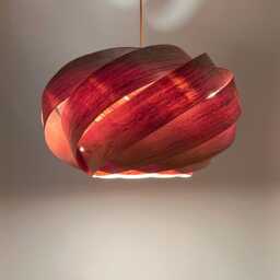 Handmade Nest Pendant Lamp-Engineered Rosewood-Wood Light-Pendant Light-Ceiling Light-Chandelier-Light Fixture-Lighting-Lighting - thumbnail 2
