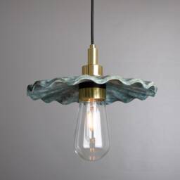 Kirhii Ceramic Bathroom Pendant Light Blue Earth 10.75'' Ip44 - thumbnail 2