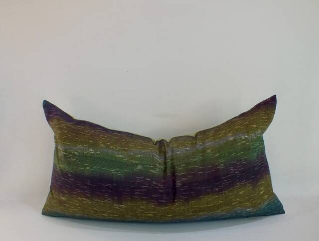 Hand-Woven Chom Thong Cotton Pillowcase Handloom Decorative Cushions Throw Pillows Ethnic Green Sofa Pillow - image 1