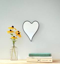 Heart Mirror No. 1/Handmade Wall Shape Art Outline C??ur Cuore Herz Valentines Day Gift - thumbnail 1