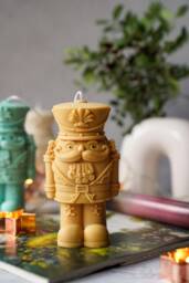 Nutcracker Christmas Candle Vegan Soy Wax Holiday Decor