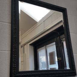 Handmade Wall Mirror Handcrafted Bevelled Ornate Black Mirror Stunning Frame Made in Cumbria - thumbnail 3