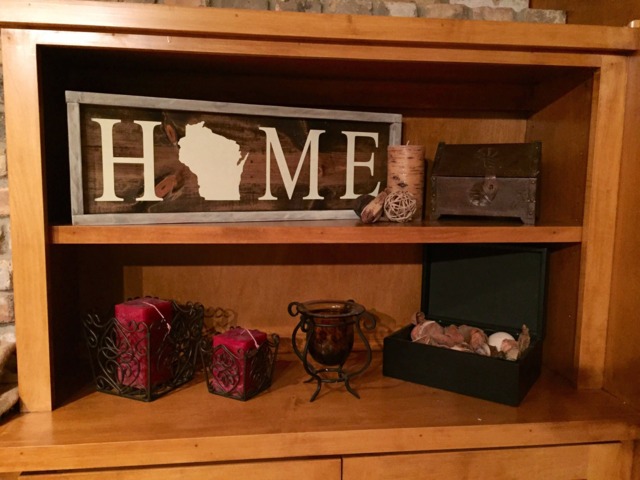 Wisconsin Home Sign. Rustic. Wall Decor - image 1