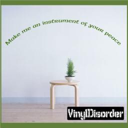 Make Me An Instrument Of Your Peace - Vinyl Wall Decal Quotes Sticker Musicroomquotes09Et - thumbnail 1