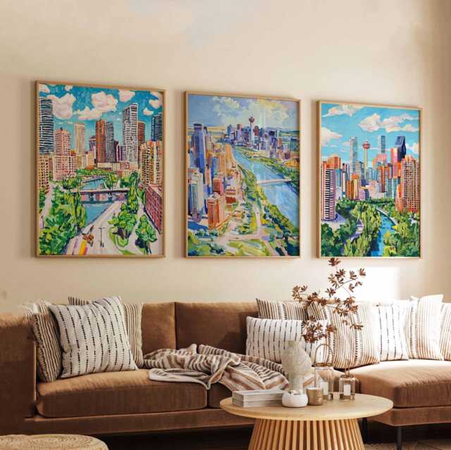 Set Of 3 Boston Massachusetts Posters, Travel Posters Set, Prints, Wall Art, City Decor, Skyline Print - image 1