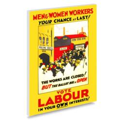 Reprint Of A 1929 British Democrat Party Political Election Poster - thumbnail 2