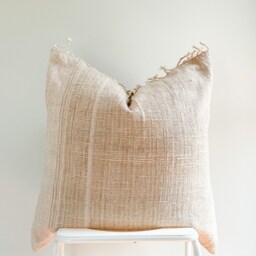 Handwoven Hemp Pillow Cover Karen Tribal Design, 26 - thumbnail 2