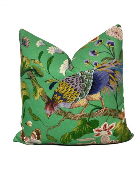 Scalamandre Botany Bay Jade Cushion Cover Pillow Double Sided - image 1