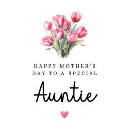Auntie Mother's Day Candle Gift Keepsake Card Print Mothers - thumbnail 4