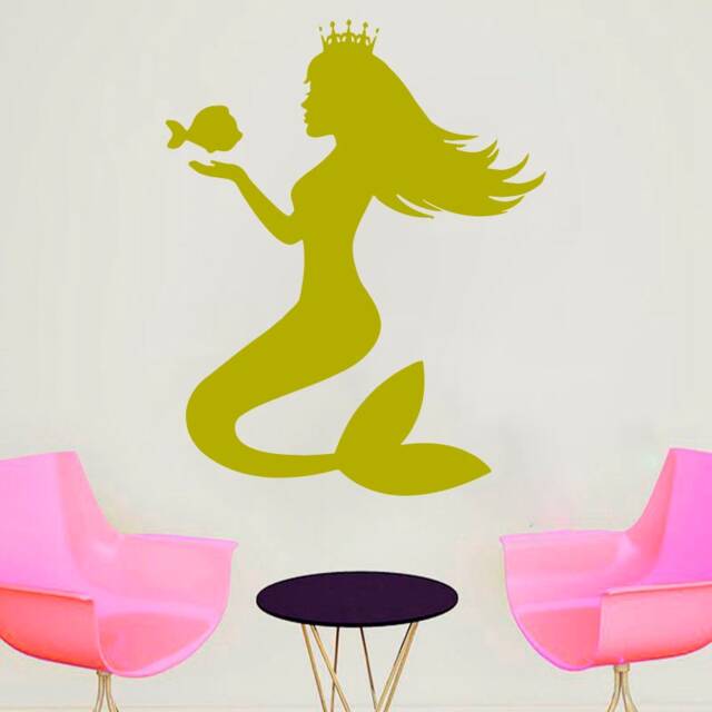 Mermaid Wall Decal Removable Vinyl Art 4329 - image 1
