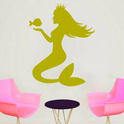 Mermaid Wall Decal Removable Vinyl Art 4329 - thumbnail 1